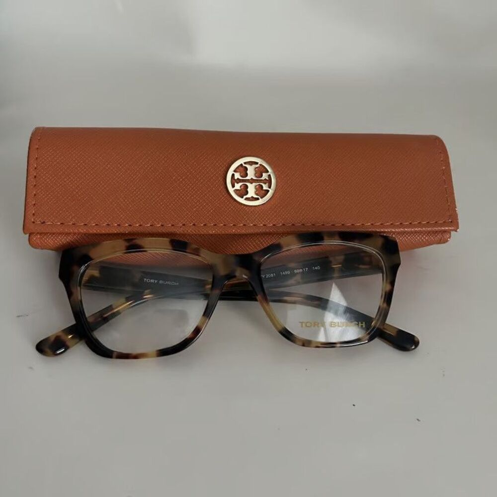 Tory Burch TY 2081 Eyeglass Frames Tortoise 1499 Womens 50-17-140 with Case